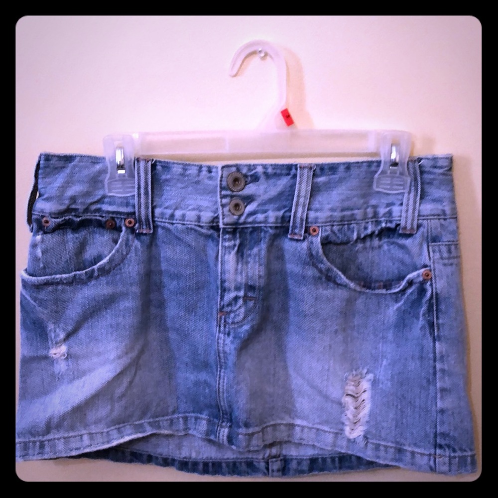 American eagle outfitters jean skirt